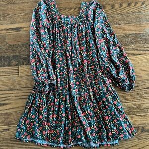 Girls floral cotton dress